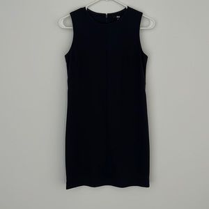 Uniqlo navy blue sleeveless shirt dress